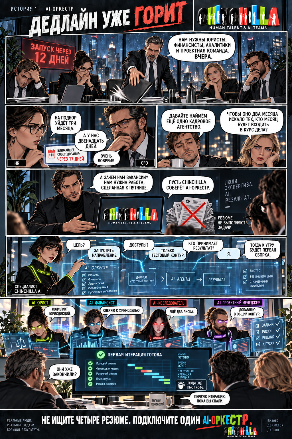AI orchestra comic