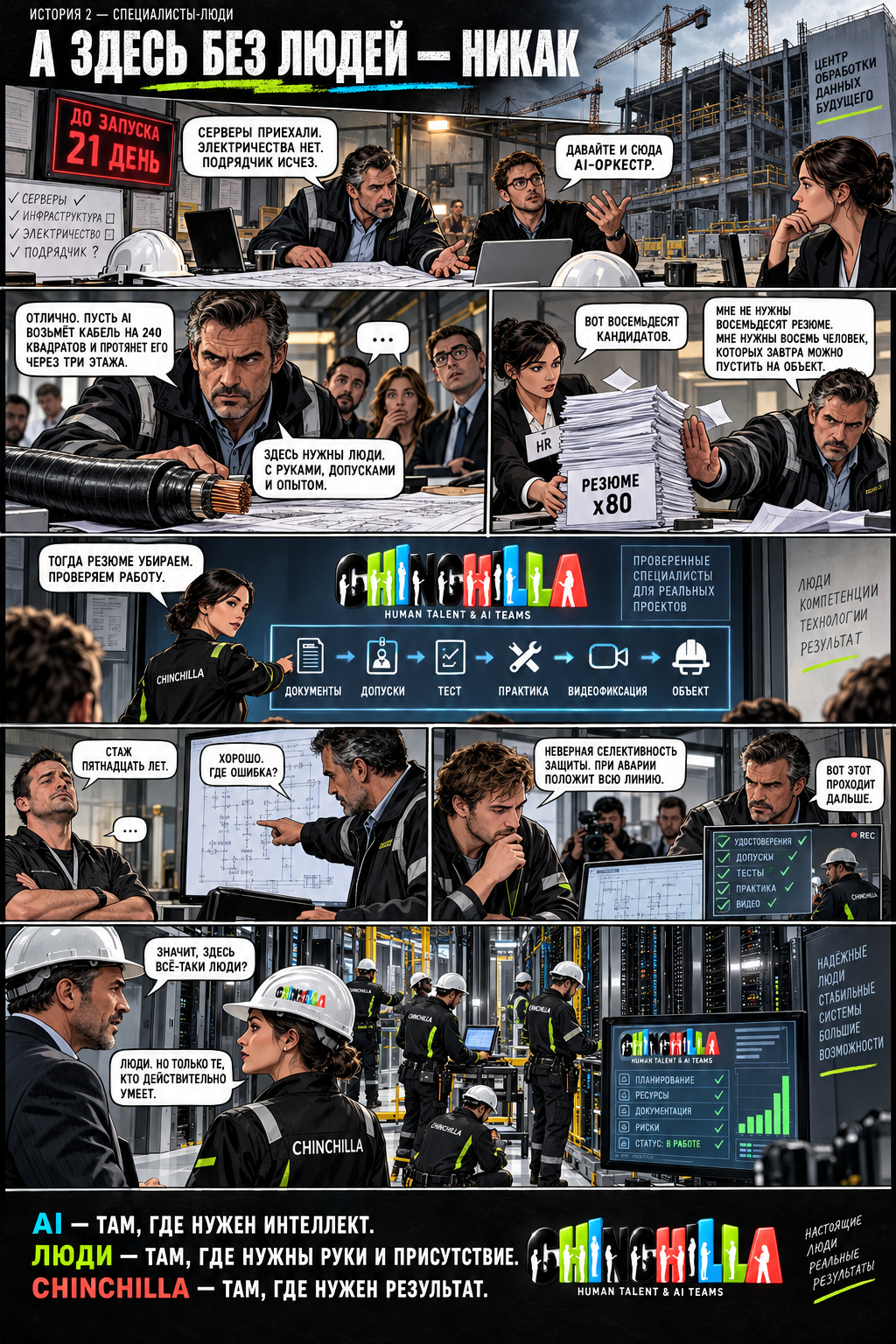 Human specialists comic